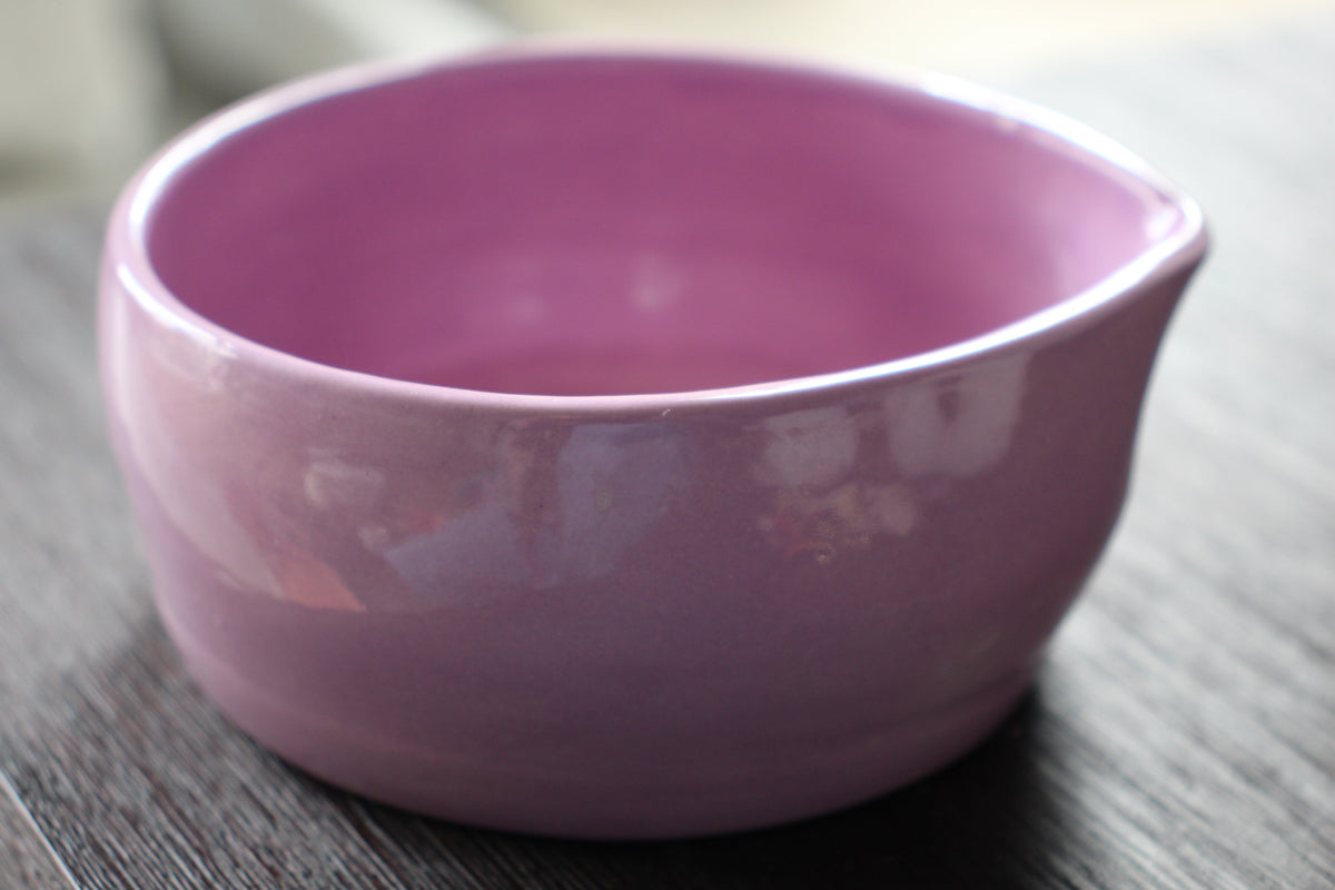 Bol à matcha faïence lilas