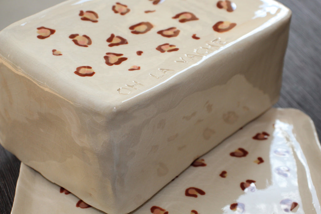 Beurrier Motif Léopard « Oh La Vache »