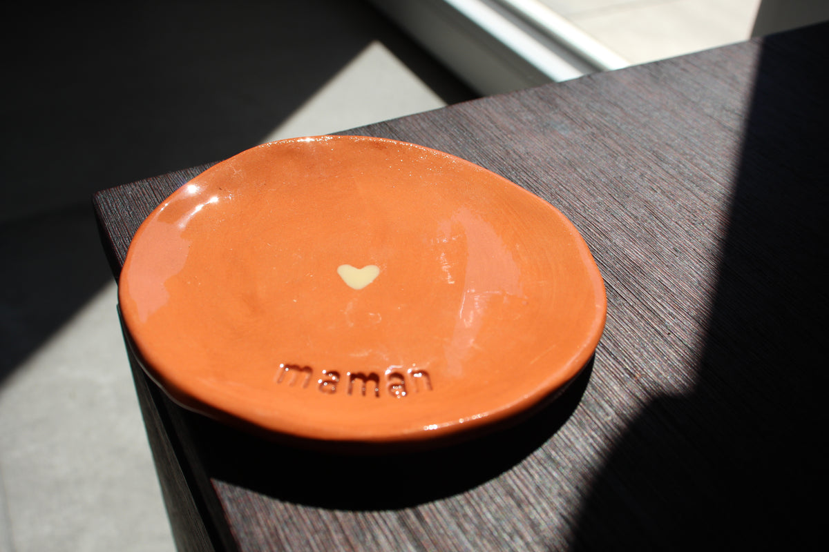Soucoupe Terracotta à Message