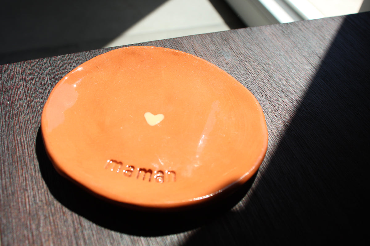 Soucoupe Terracotta à Message
