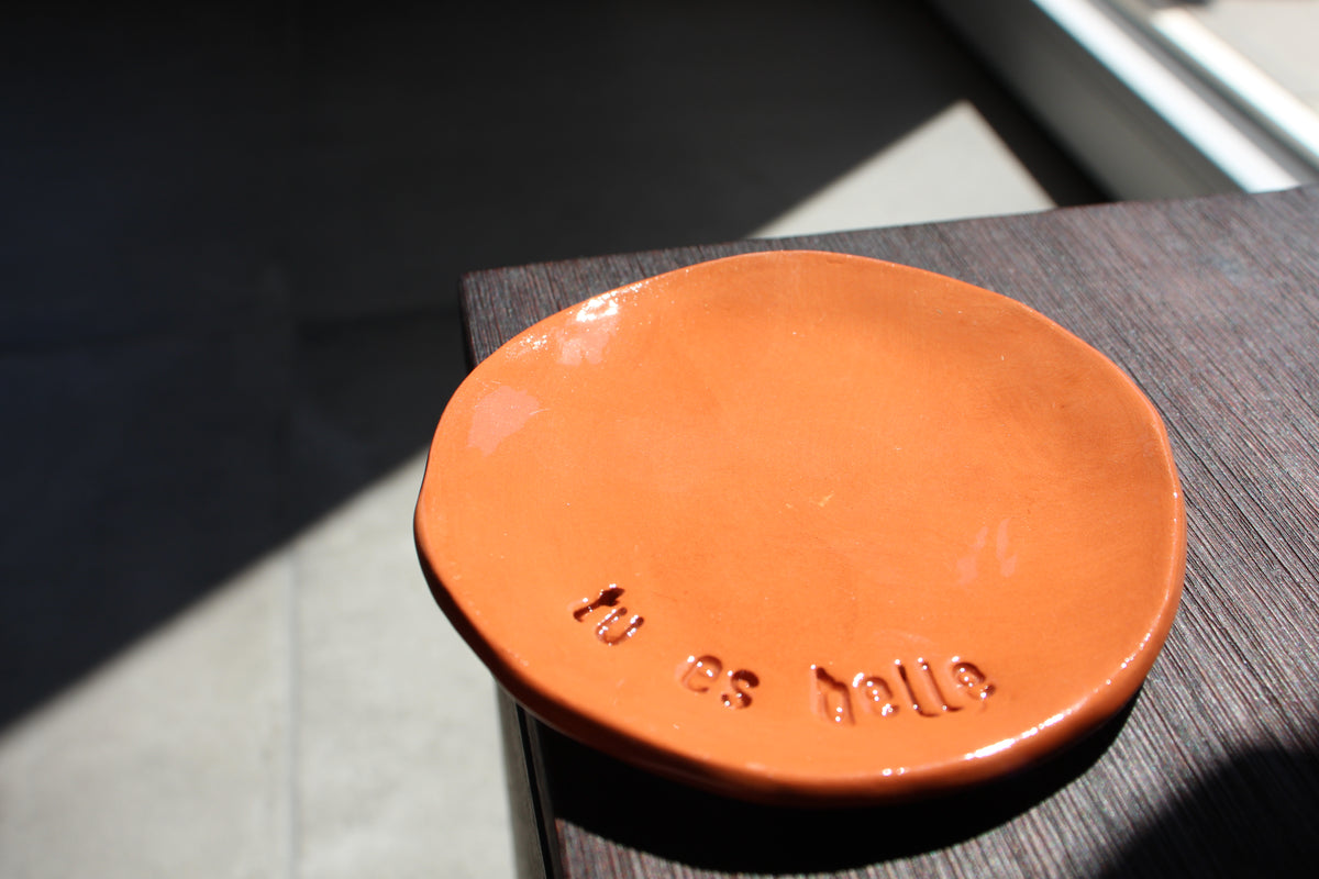 Soucoupe Terracotta à Message