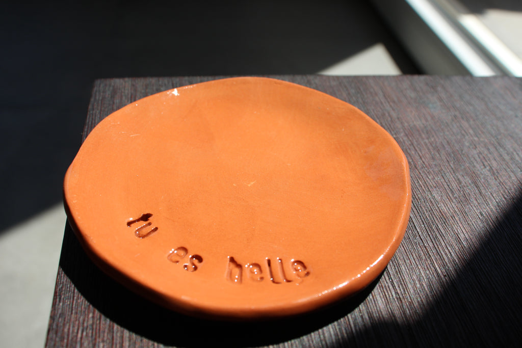 Soucoupe Terracotta à Message